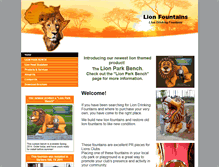 Tablet Screenshot of liondrinkingfountain.com